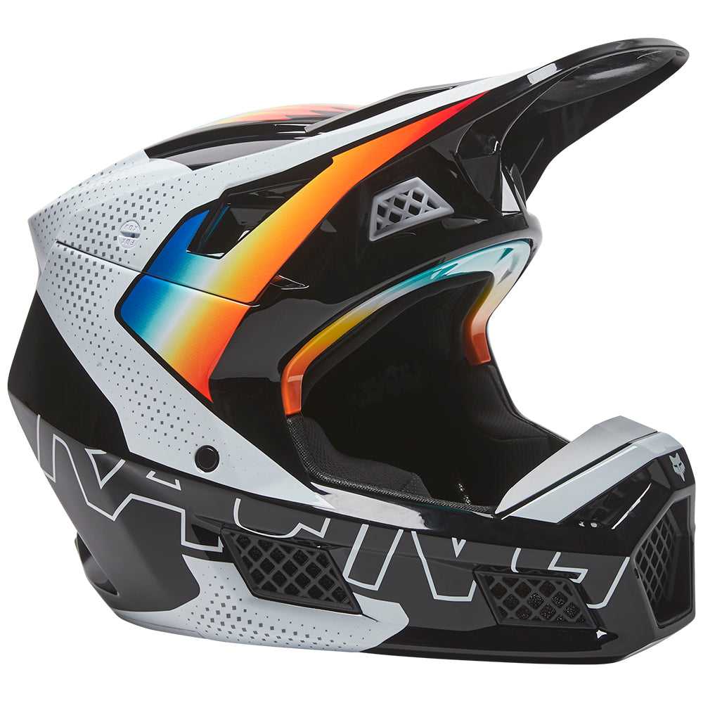 FOX, FOX V3 RS RELM HELMET ECE [BLACK/WHITE]