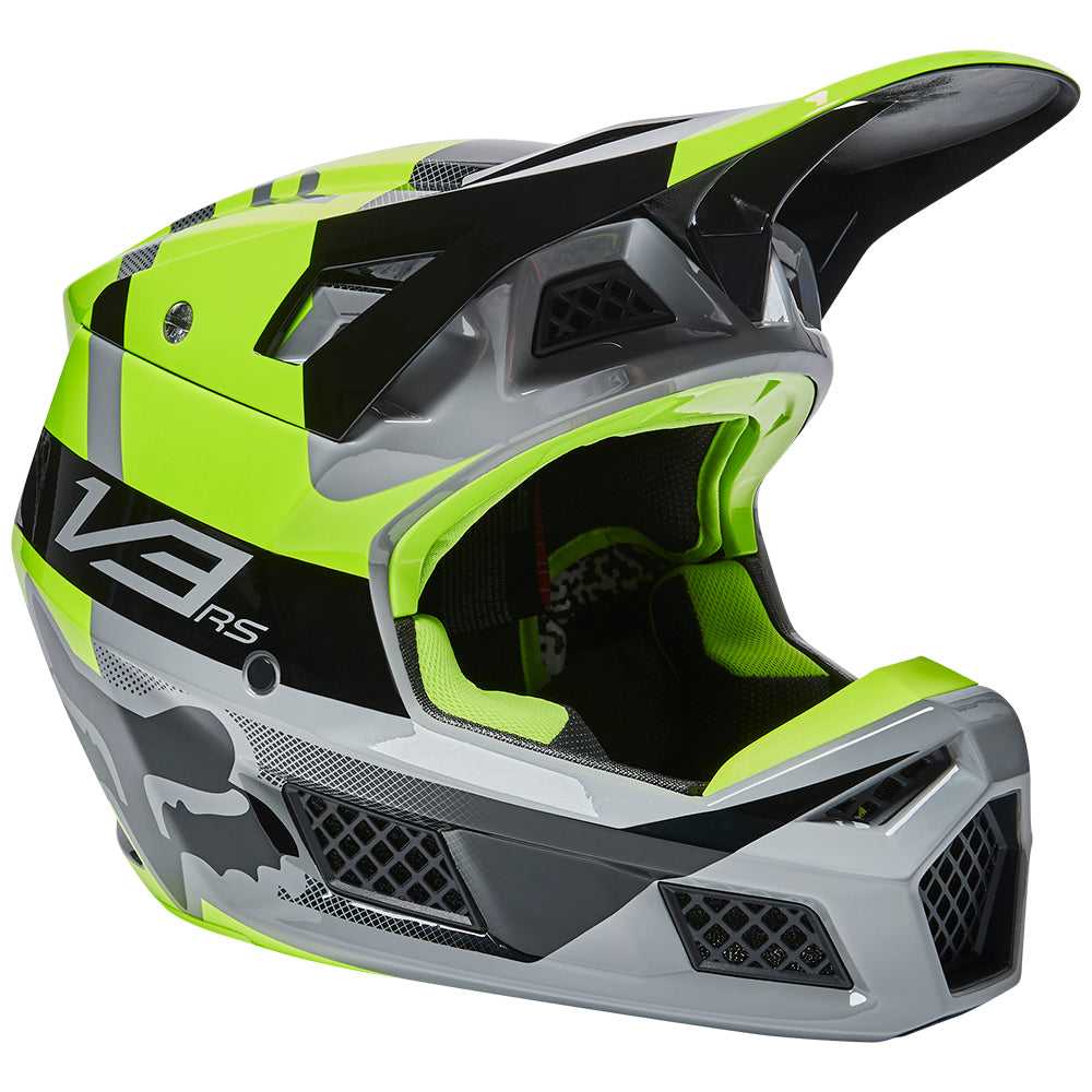 FOX, FOX V3 RS RIET HELMET ECE [FLO YELLOW]