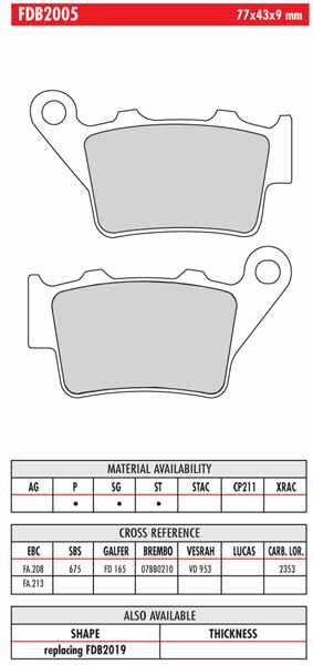 FERODO, Ferodo Off Road/Dirt Brake Pads (TRL)