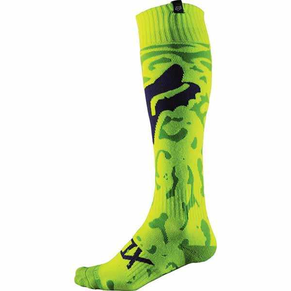 Cycletreads, Fox Coolmax Cauz Thin Adult Sox - Yellow