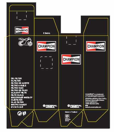 CHAMPION, O/FILTER APRLIA RSV/RST/SL (CH-COF052)