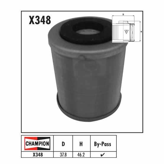 CHAMPION, OIL FILTER HF142 YAM (CH-X348/301)