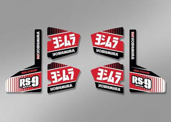 YOSHIMURA, YOSHI RS9 L/R MUFFLER DECAL ST (YM-RS9-NB004)