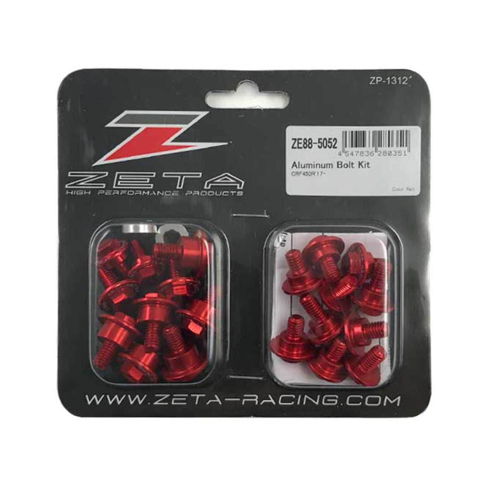 ZETA, ZETA ALUMINUM BOLT SET FOR PLASTICS CRF250R'18-, CRF450R'17-