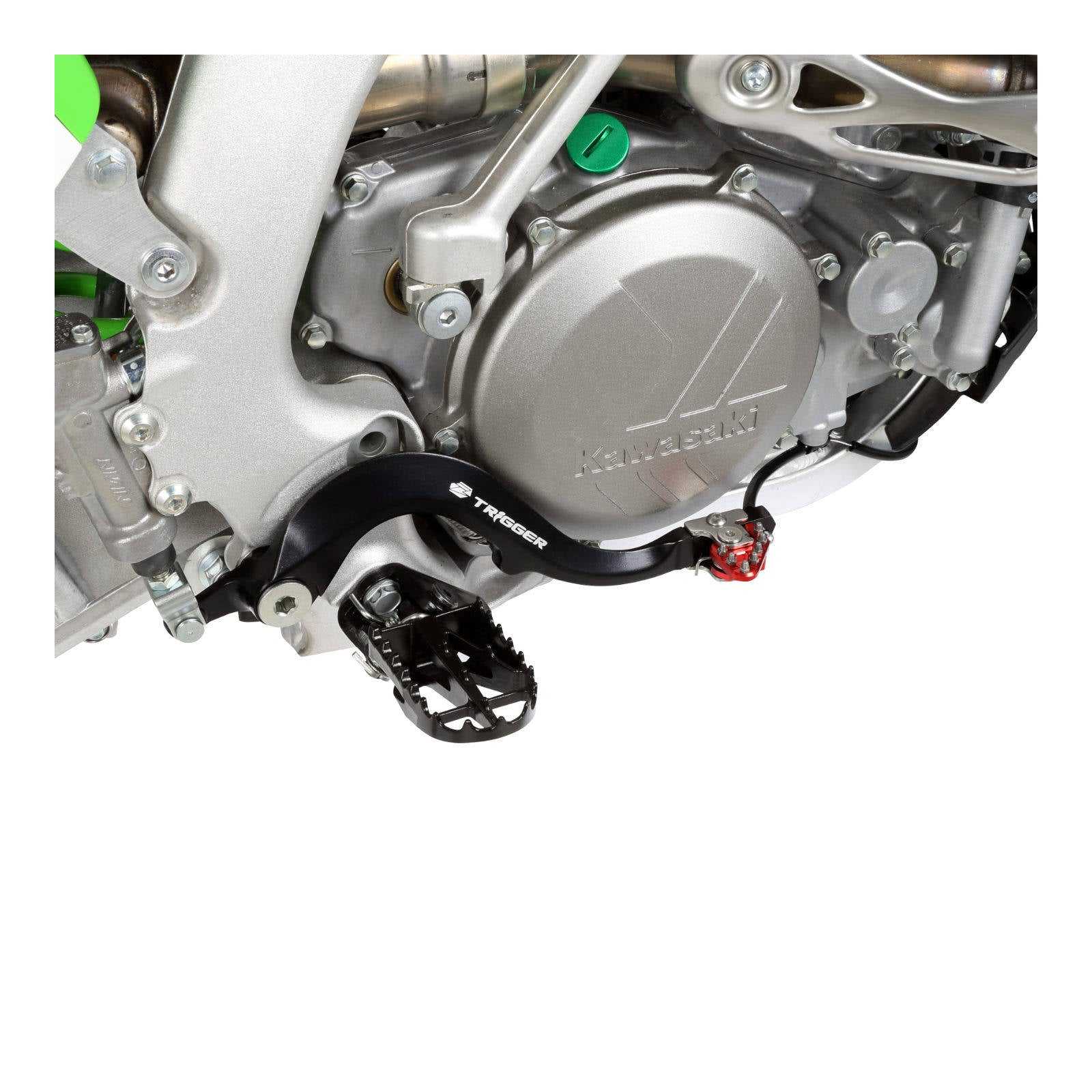 ZETA, ZETA TRIGGER BRAKE PEDAL KAW KX450/F '16-20 RED