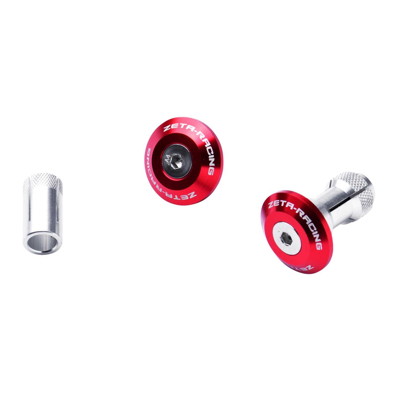 ZETA, Zeta Bar End Plug Swivel 29mm 2pcs - Red